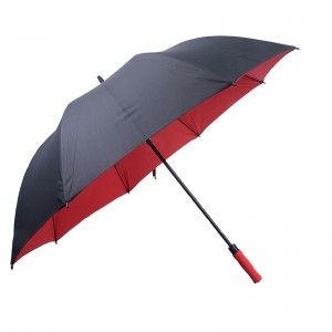 2019 vindstørrelse i stor størrelse udendørs sport brugerdefineret trykning Fiberglas ramme Golf paraply