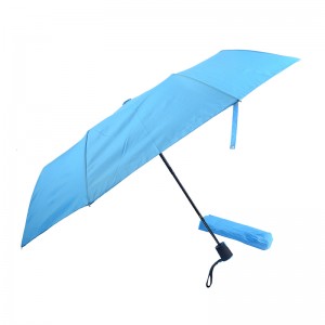 Rejse i høj kvalitet Auto Åben Kompakt, sammenfoldelig vindtæt bærbar paraply
